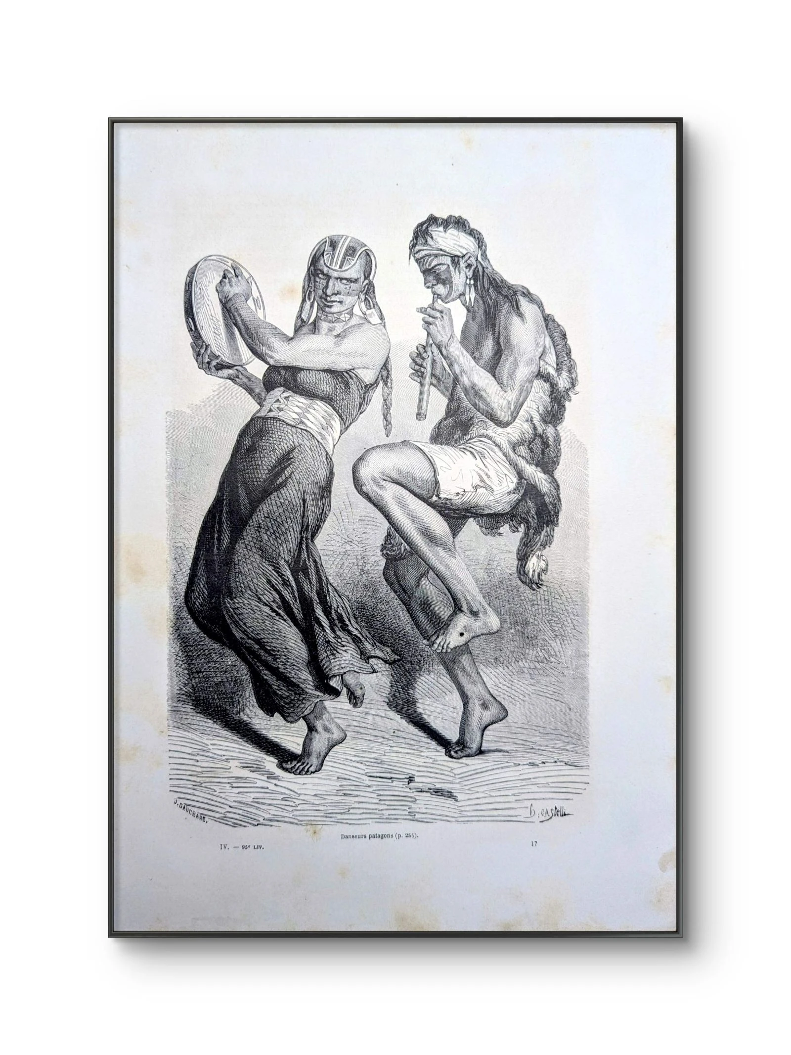 Danseurs Patagons, ilustração impressa em 1861. – photo 6